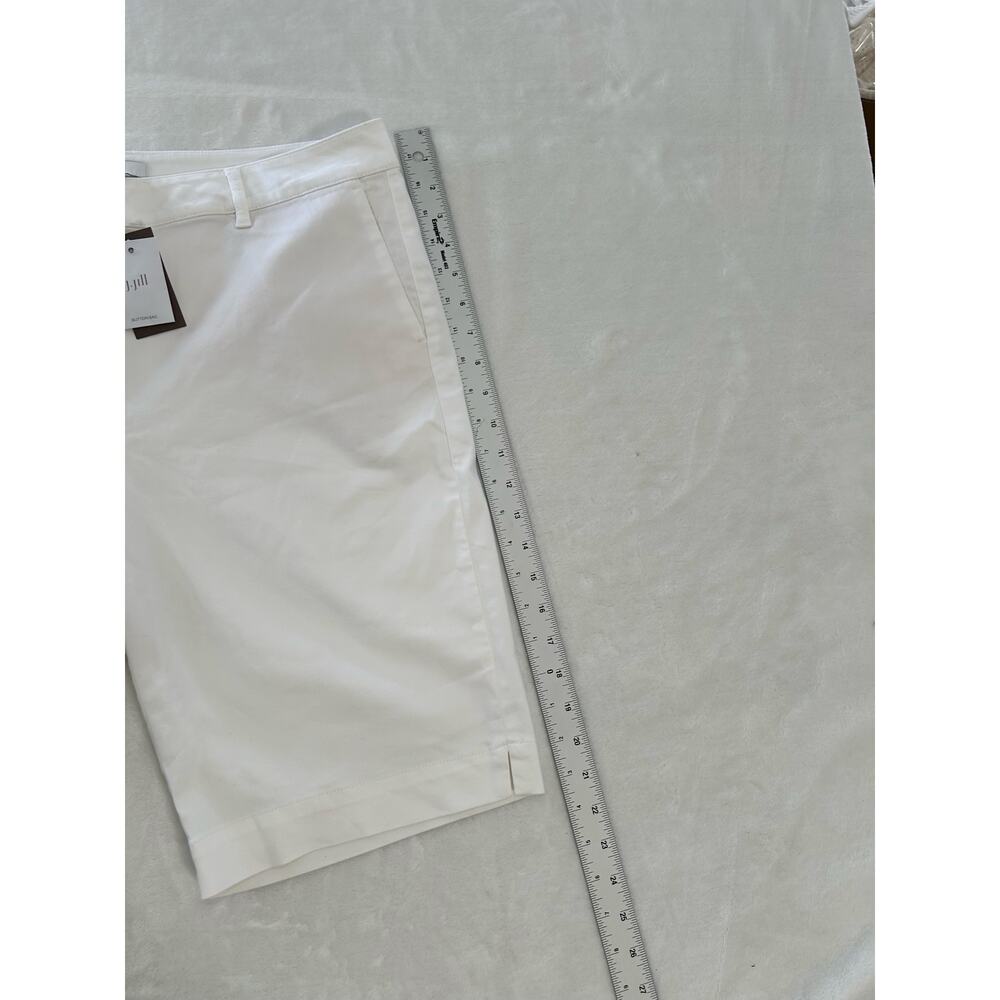 J Jill White Chino Golf Shorts Cotton Spandex Blend in Women's 12 NWT - Picture 7 of 9